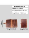 Genuine Leather Passport Cover RFID Blocking Card Holder Brown Travel Wallet